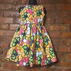 Colorful Floral Fit-and-Flare Dress